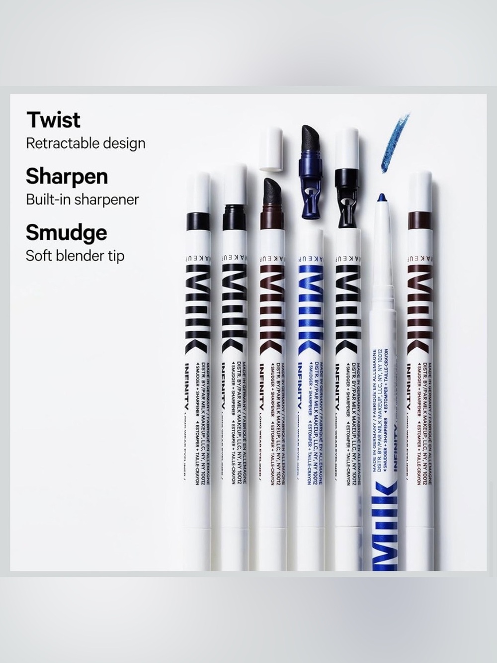 MILK Makeup longwear eyeliner. Navy blue